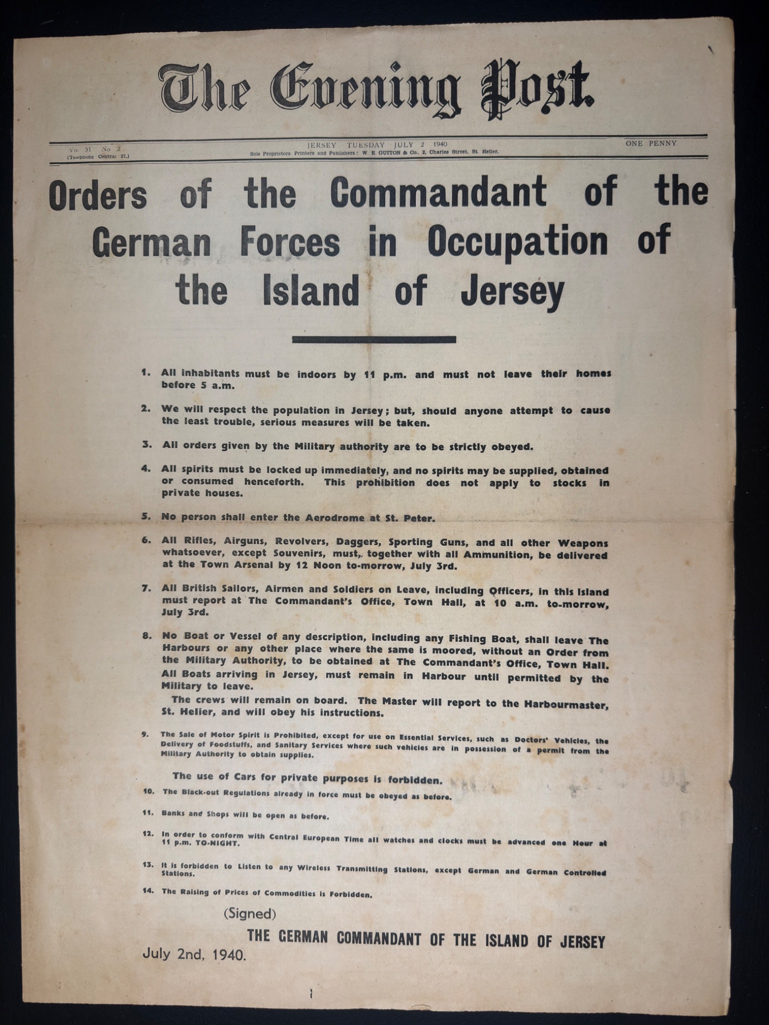 Occupation orders in Jersey