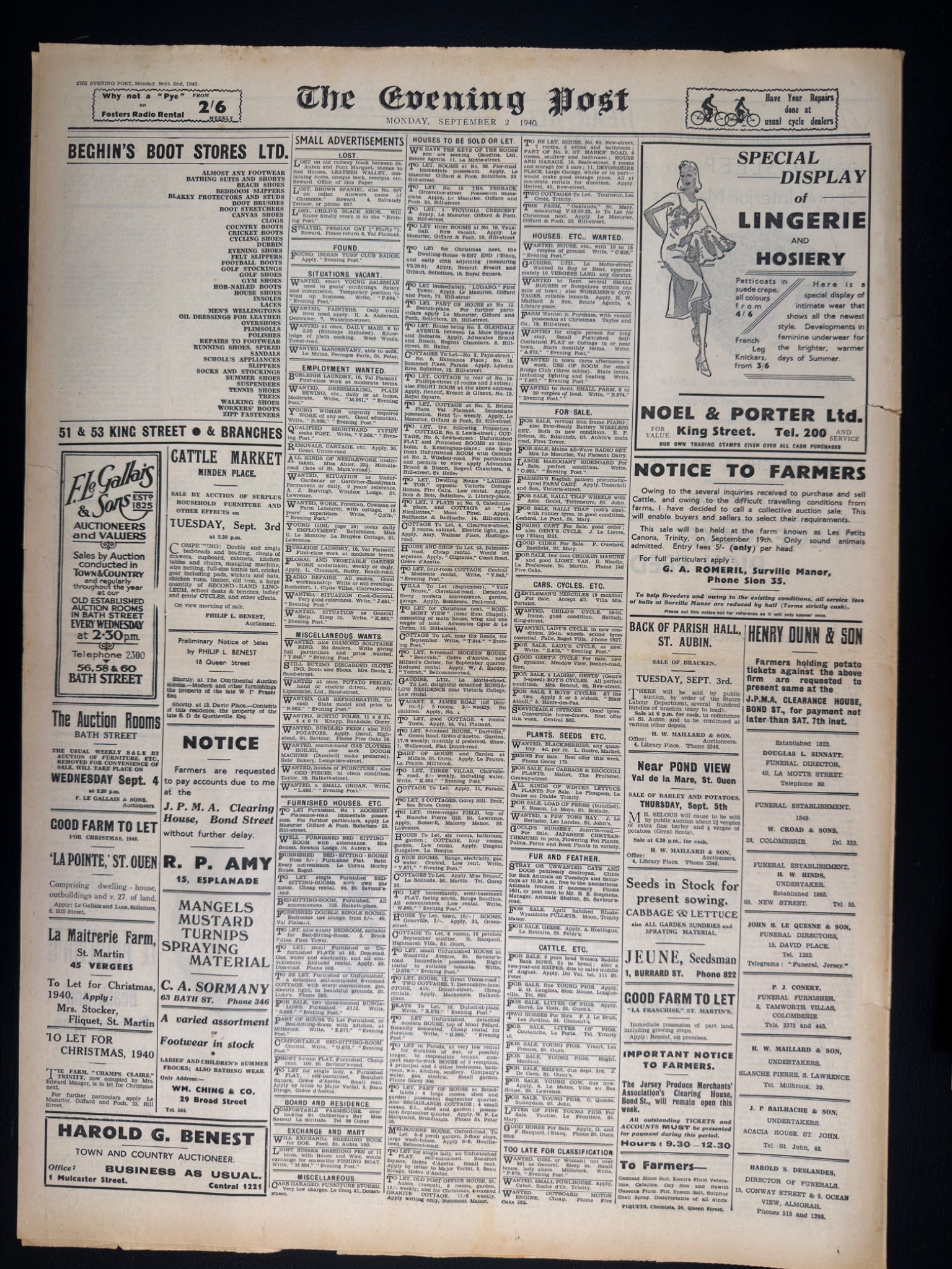 Jersey newspaper October 1943